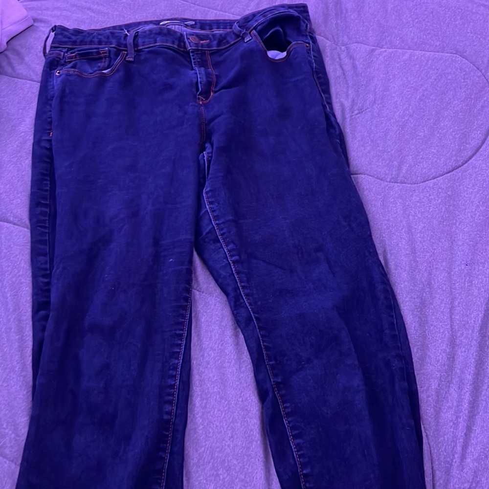 Dark blue, old navy jeans